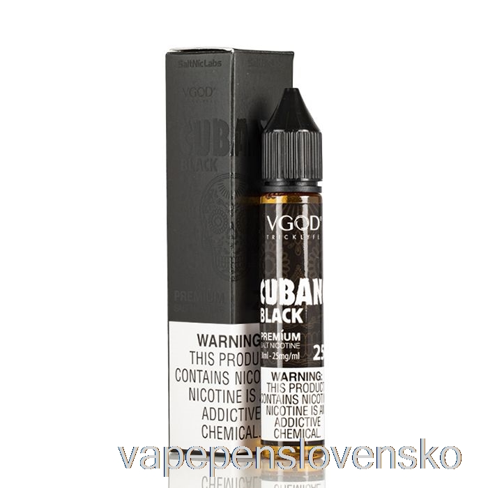 Cubano Black - Vgod Saltnic - 30 Ml 50 Mg Vape Pero